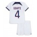 Paris Saint-Germain Manuel Ugarte #4 Dětské Oblečení Venkovní Dres 2023-24 Krátkým Rukávem (+ trenýrky)